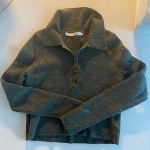 REVOLVE One Grey Day Cropped Sweater Size: M Color: Grey